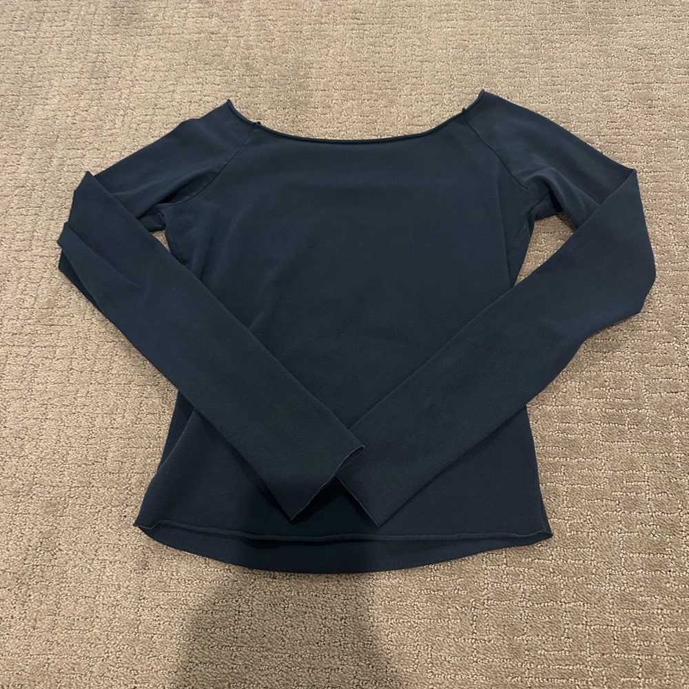Brandy Melville Navy Long Sleeve Top